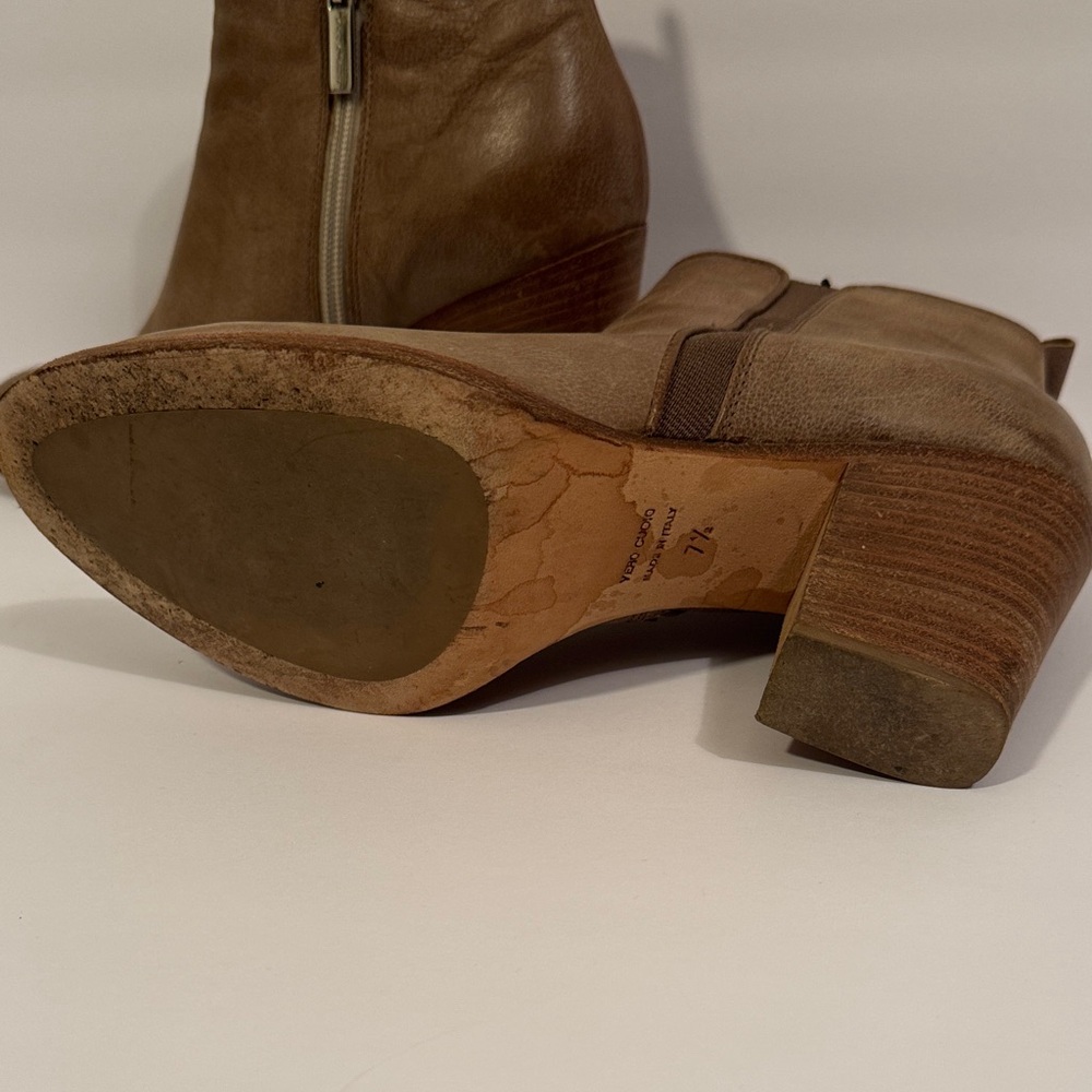 AQUATALIA Tan Ankle Booties - Picture 7 of 7